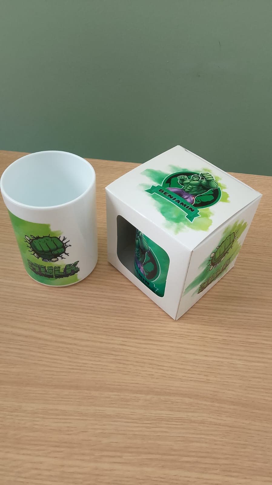 Taza o vaso infantil personalizado vista 2