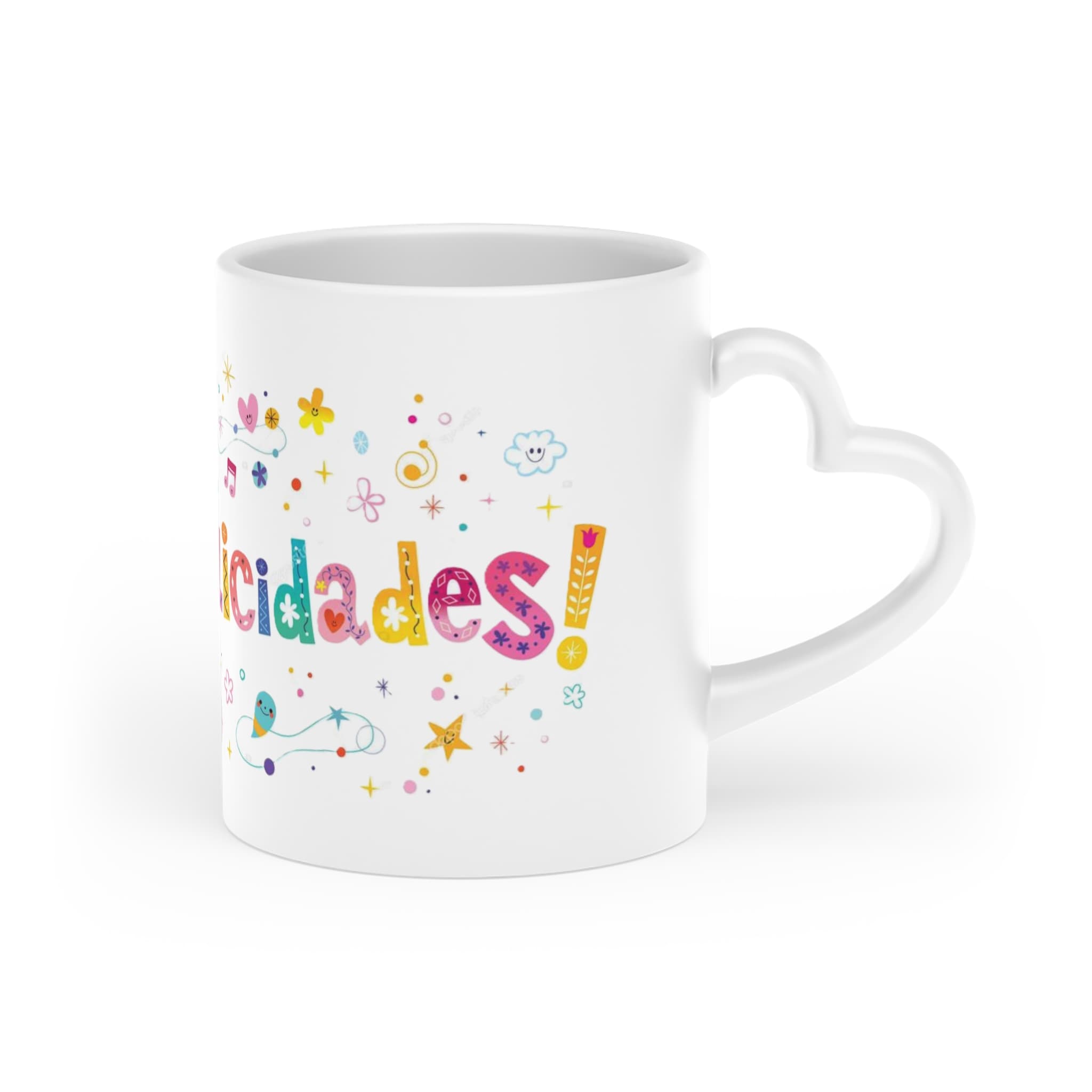 Taza con asa de corazón vista 2